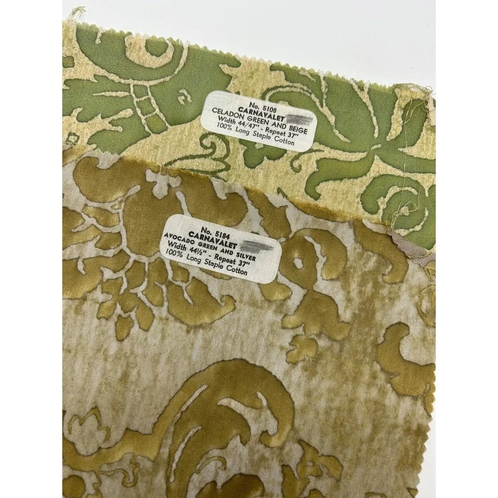 Vtg Six FORTUNY Sample‎ Pieces - Stunning patterns Rare Colors HTF